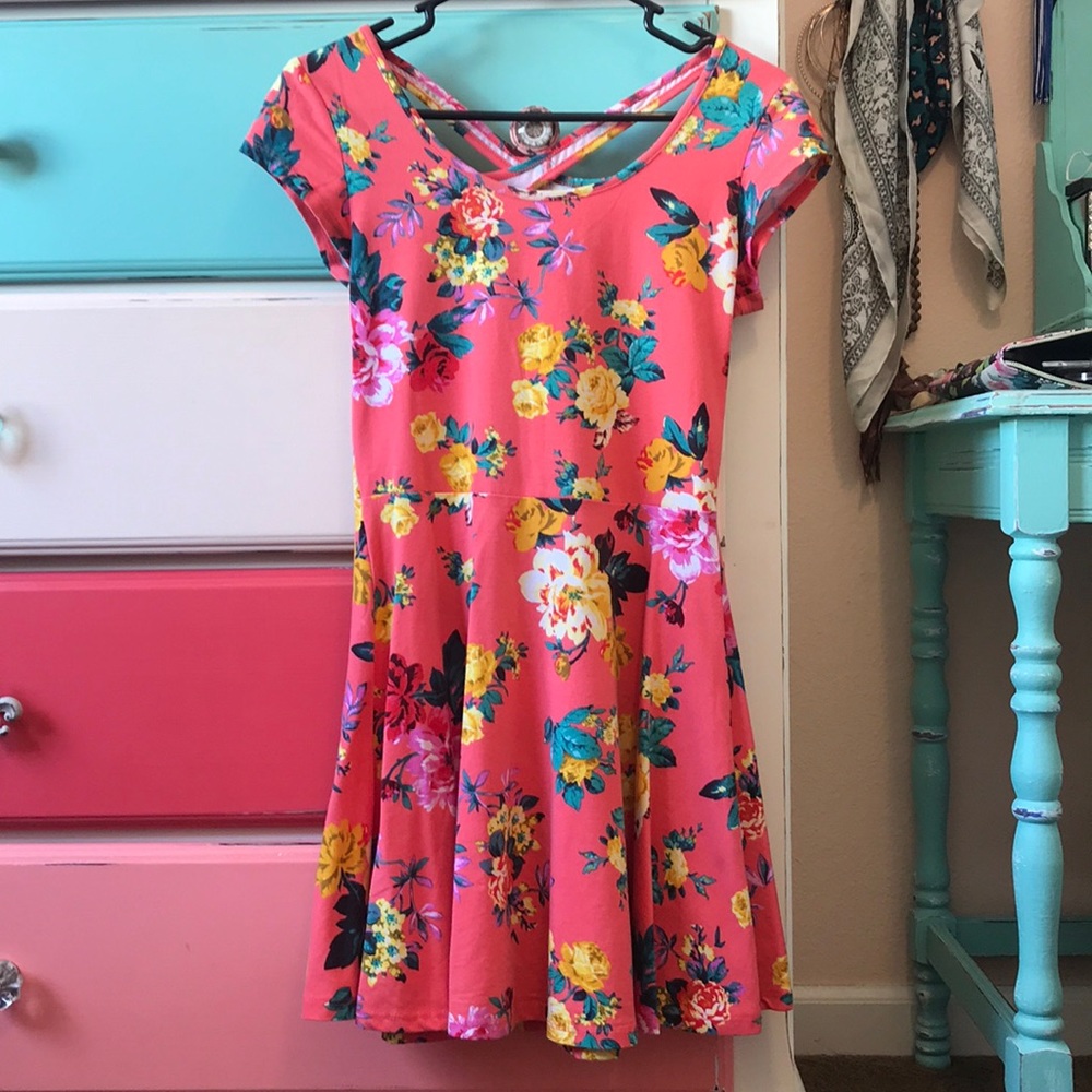 Floral mini dress